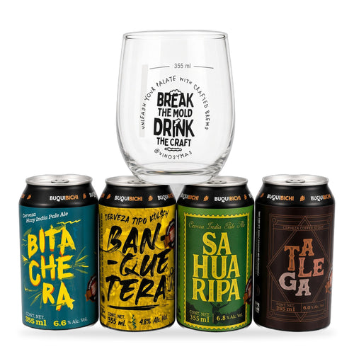 4 Pack Buqui Bichi + Vaso