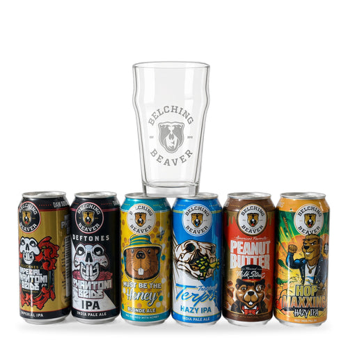 6 Pack Belching Beaver + Vaso