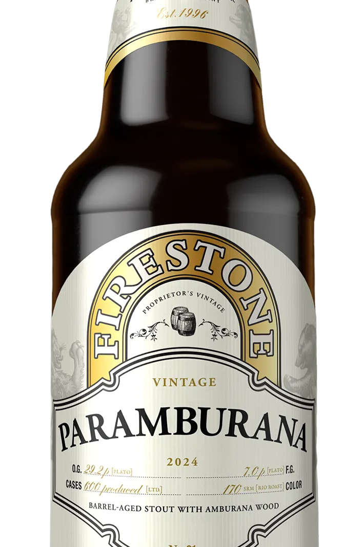 Firestone - Paramburana (2024) Aged with Brazilian amburana wood staves previously used for cachaça