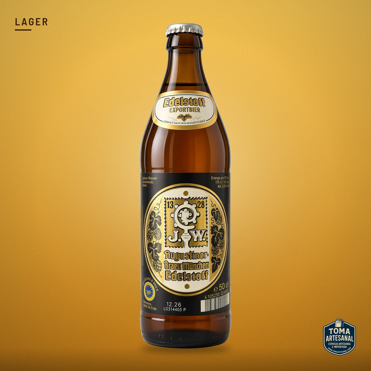 Cerveza Augustiner-Bräu München - Edelstoff – Lager | Toma Artesanal
