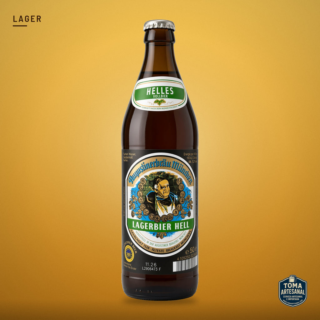Cerveza Augustiner-Bräu München - Lagerbier Hell – Helles Lager | Toma Artesanal