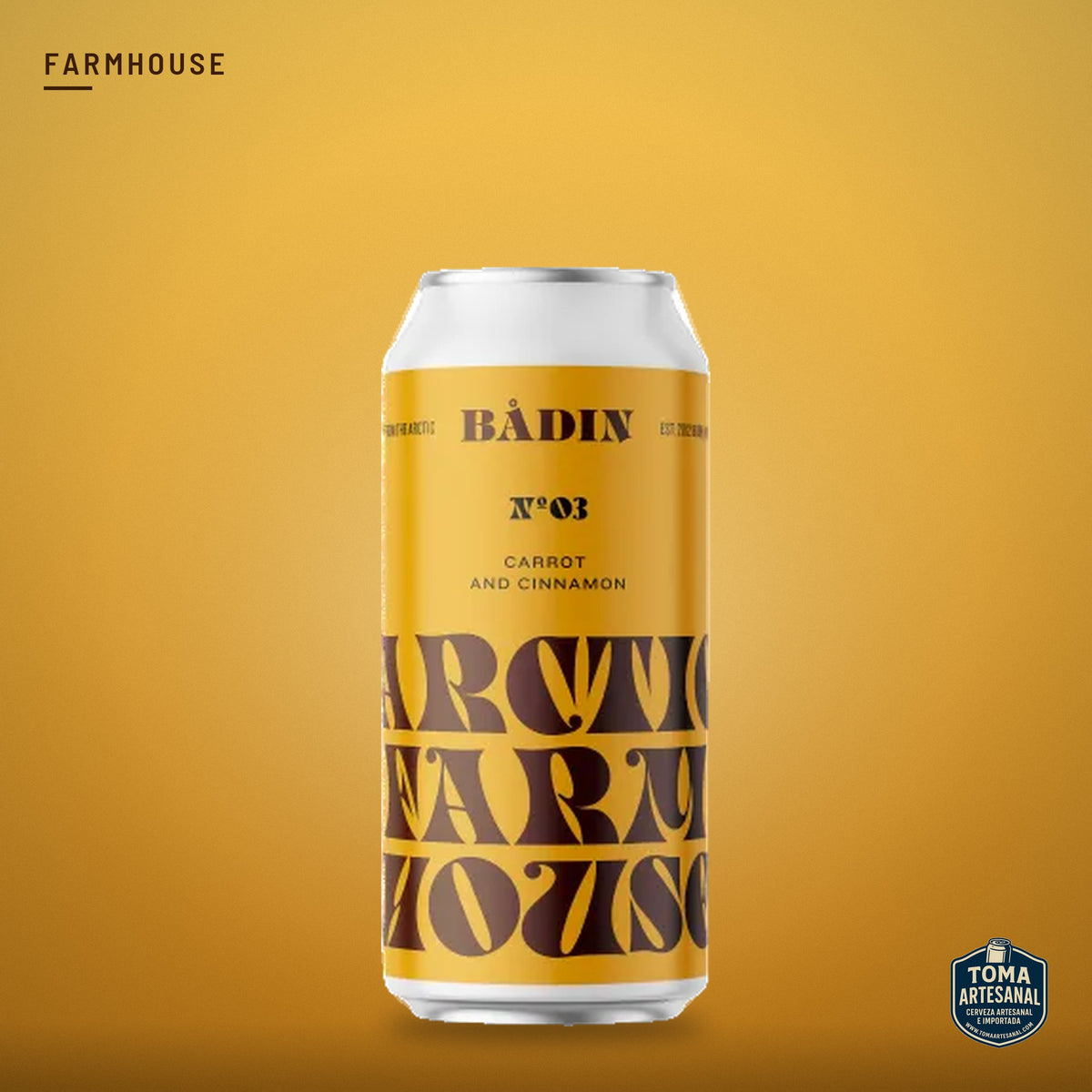 Cerveza Bådin Bryggeri - Arctic Farmhouse No 3 – Farmhouse with Kveik Yeast, Carrots and Cinnamon | Toma Artesanal