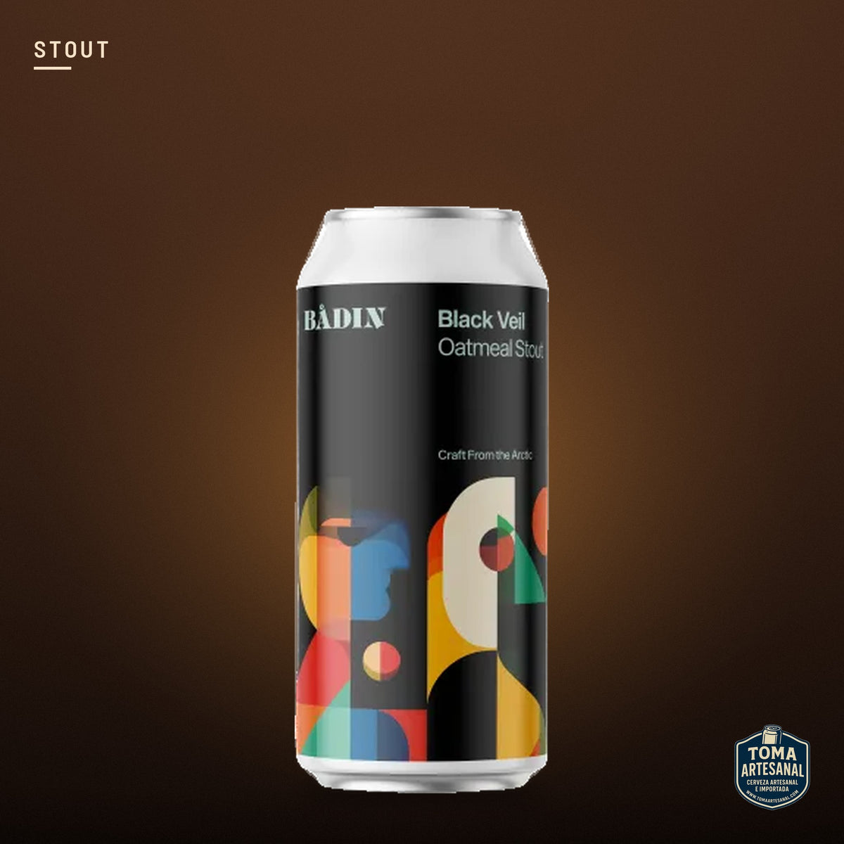Cerveza Bådin Bryggeri - Black Veil – Oatmeal Stout | Toma Artesanal