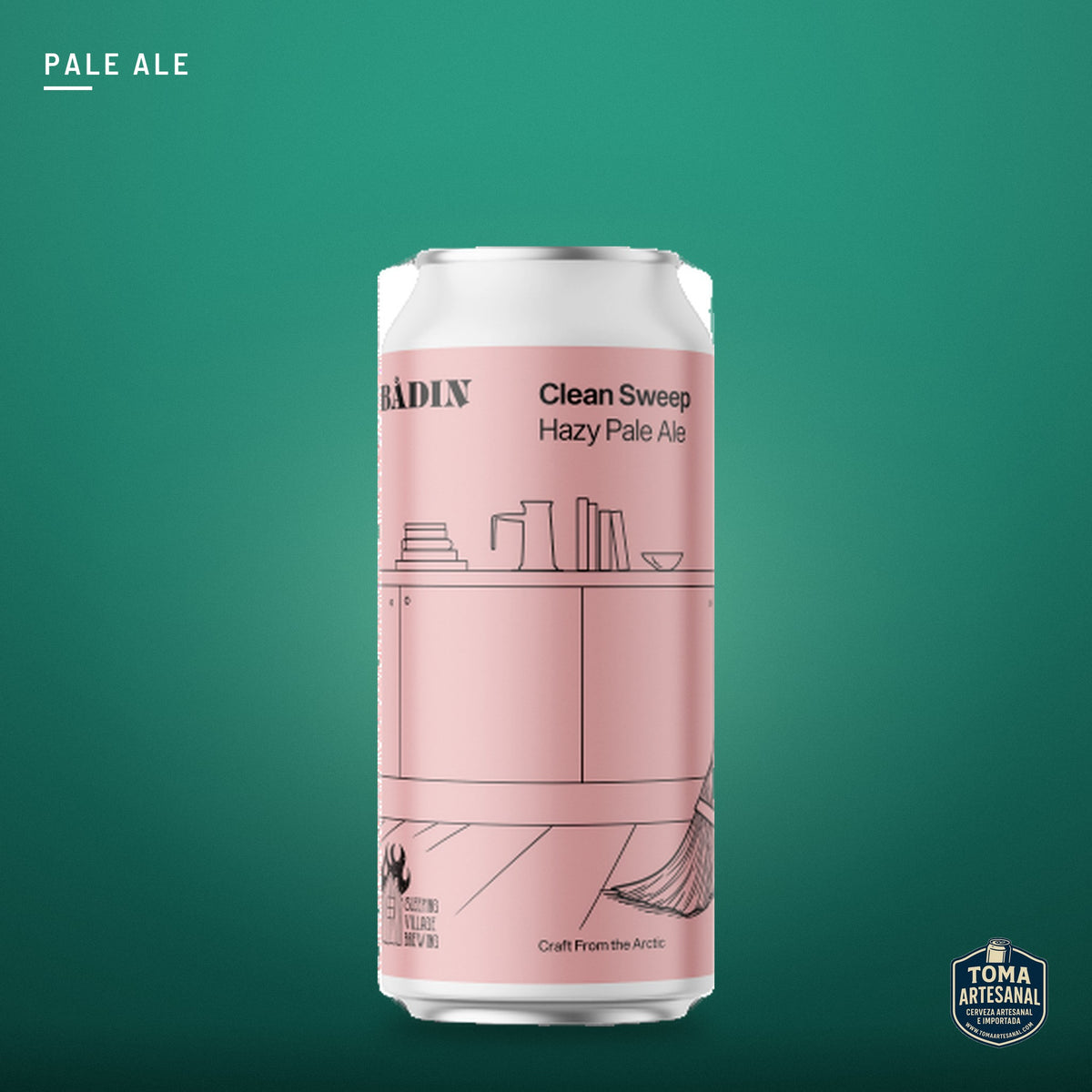 Cerveza Bådin Bryggeri - Clean Sweep – Hazy Pale Ale with Motueka and Citra | Toma Artesanal