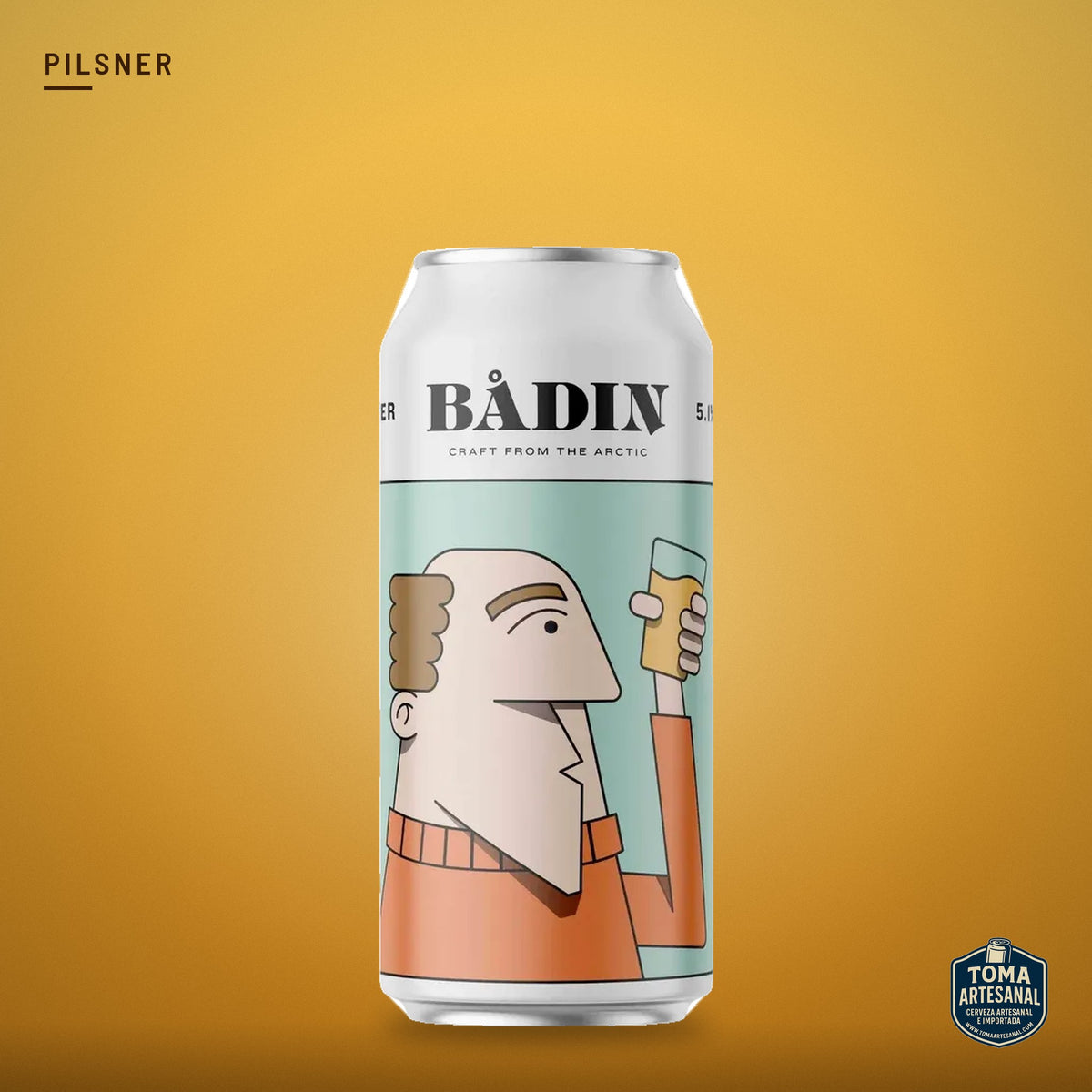 Cerveza Bådin Bryggeri - Pilsner – Gluten Free German Pilsner | Toma Artesanal