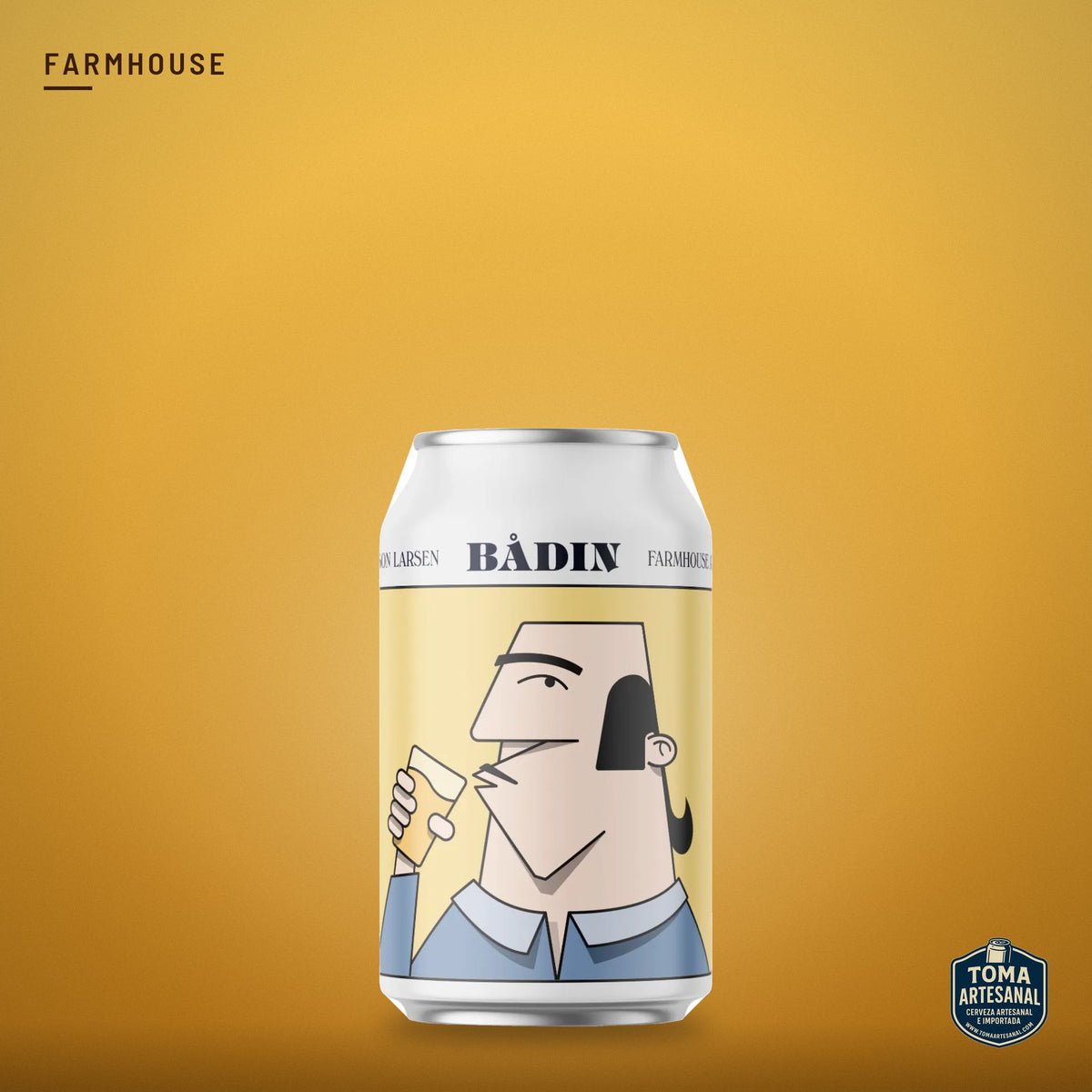 Cerveza Bådin Bryggeri - Saison Larsen – Farmhouse Ale with Lime Peel | Toma Artesanal