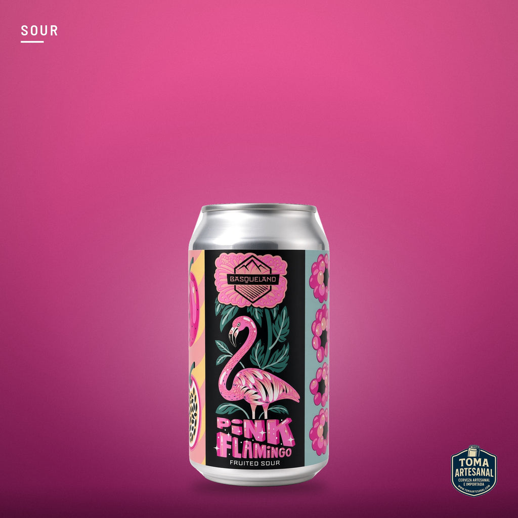 Cerveza Basqueland - Pink Flamingo – Fruited Sour with Raspberry, Passion Fruit & Hibiscus | Toma Artesanal