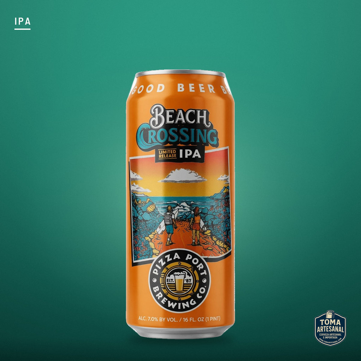 Cerveza Pizza Port - Beach Crossing – IPA | Toma Artesanal