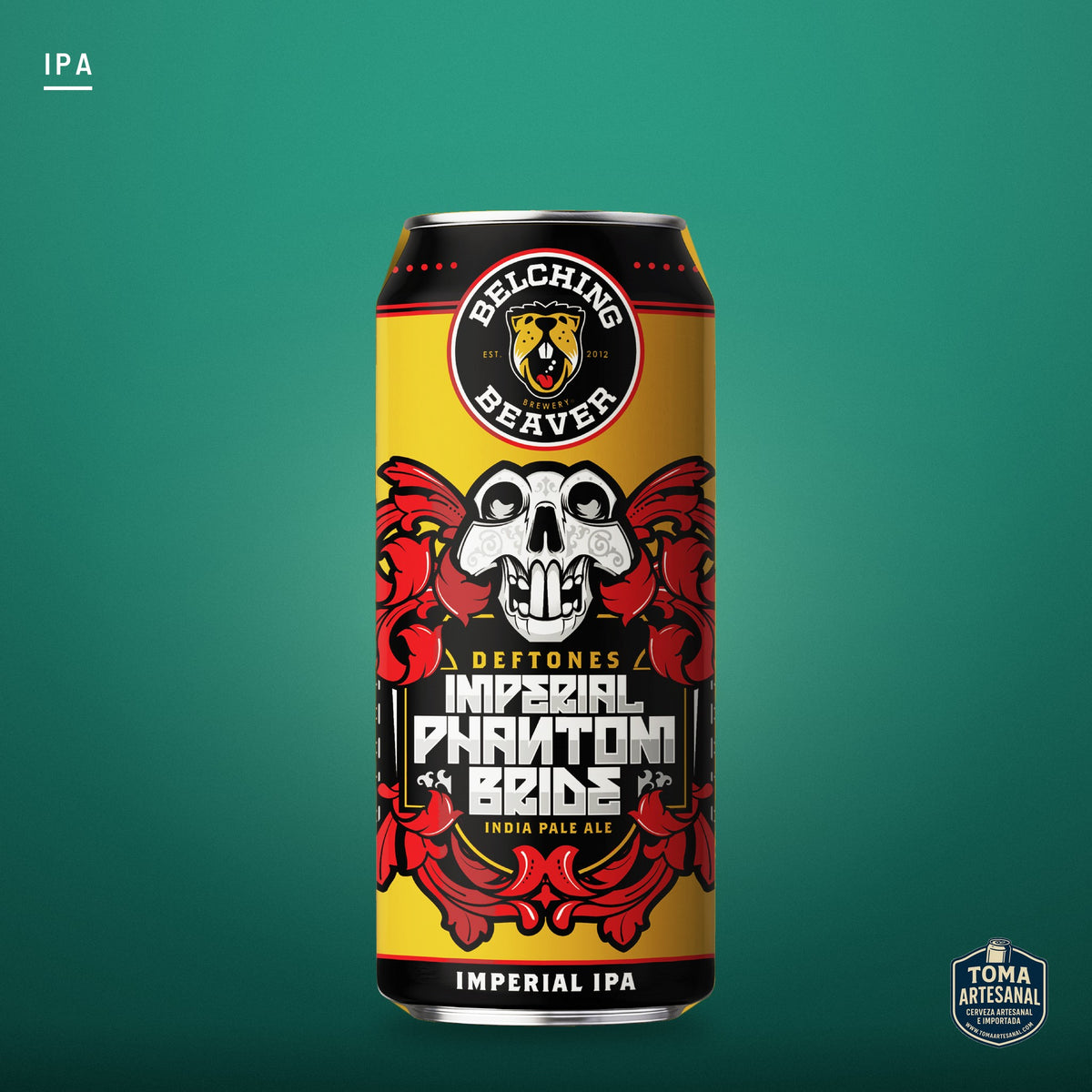 Cerveza Belching Beaver & Deftones - Imperial Phantom Bride – Imperial IPA | Toma Artesanal