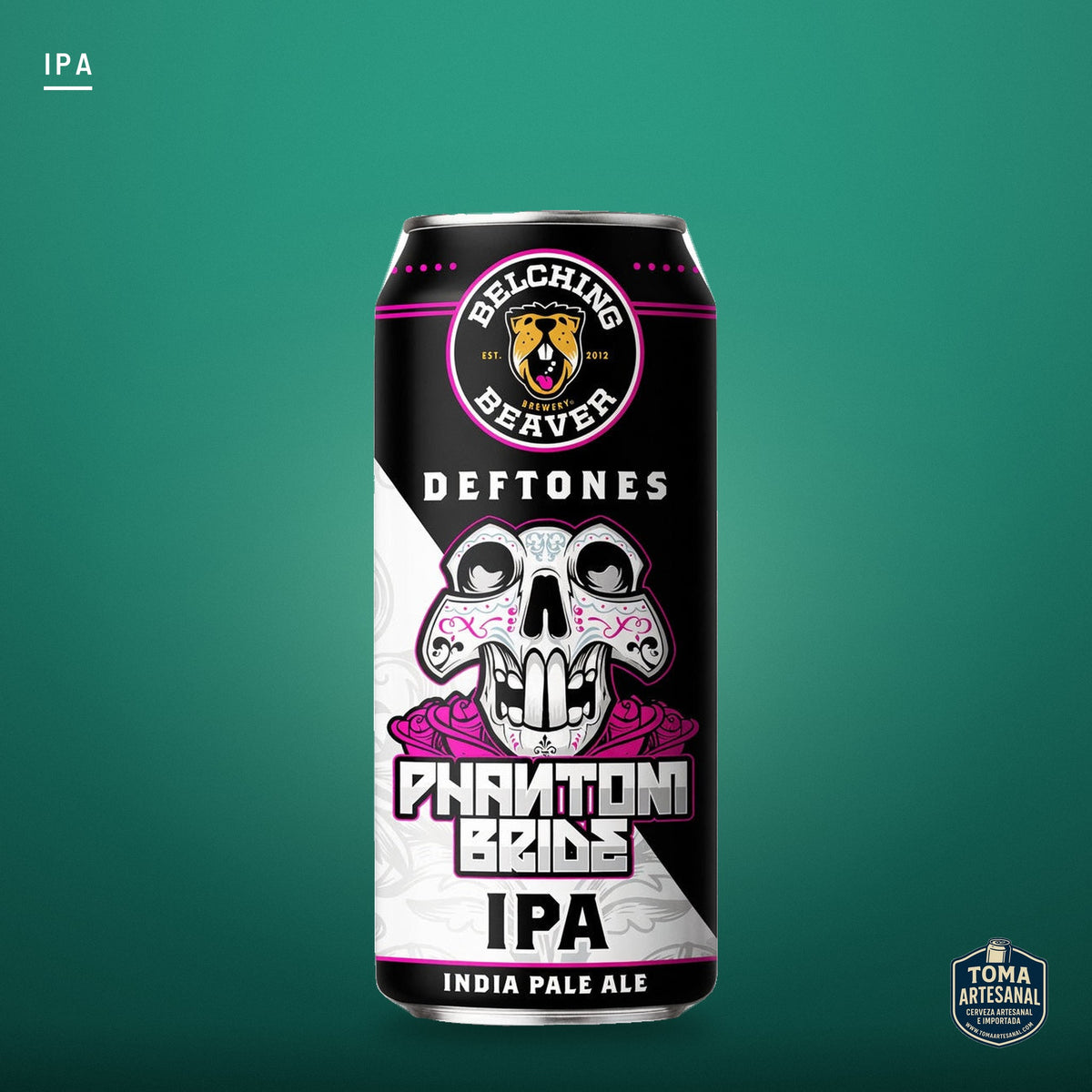 Cerveza Belching Beaver & Deftones - Phantom Bride – American IPA | Toma Artesanal