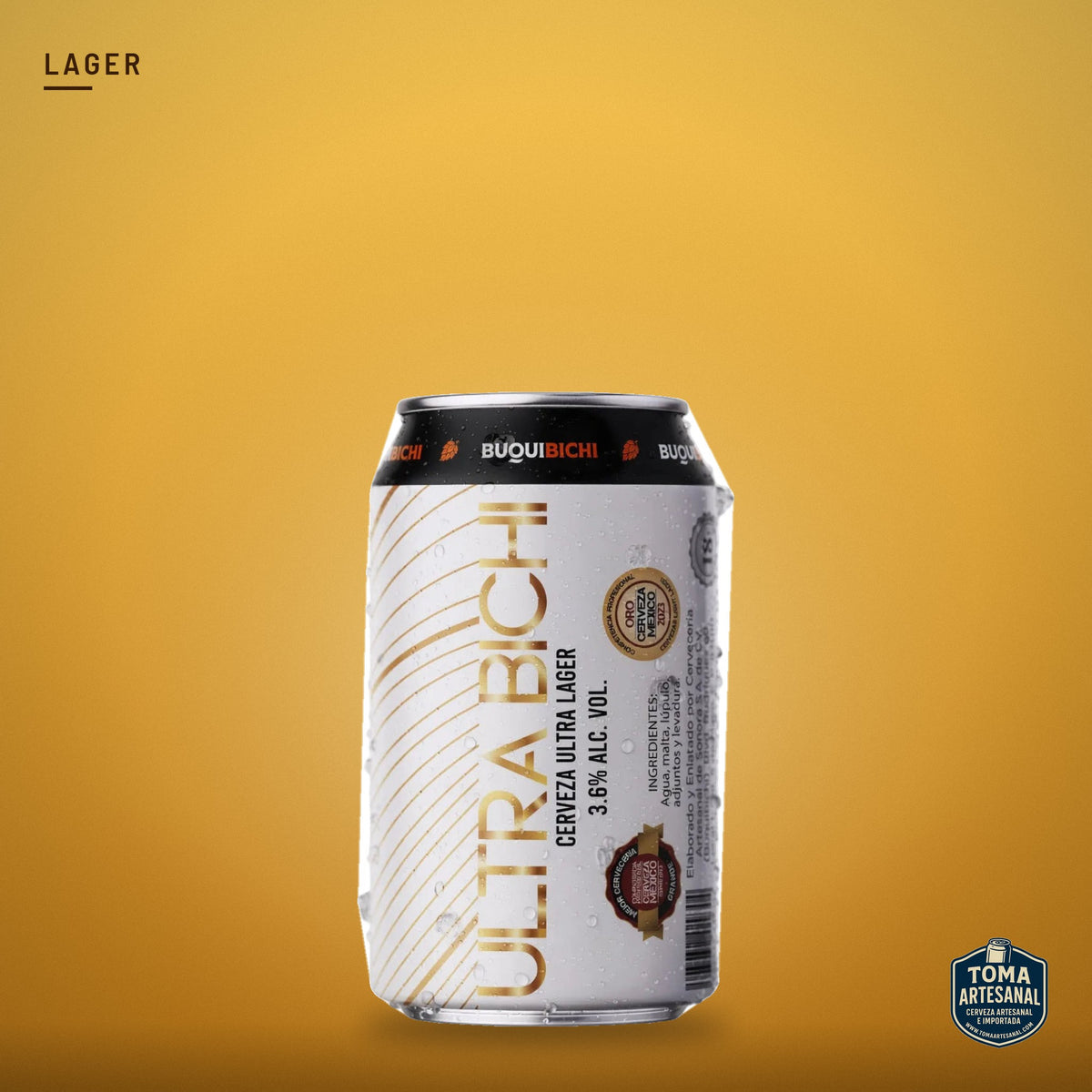 Cerveza Buqui Bichi - Ultra Bichi – Ultra Lager | Toma Artesanal