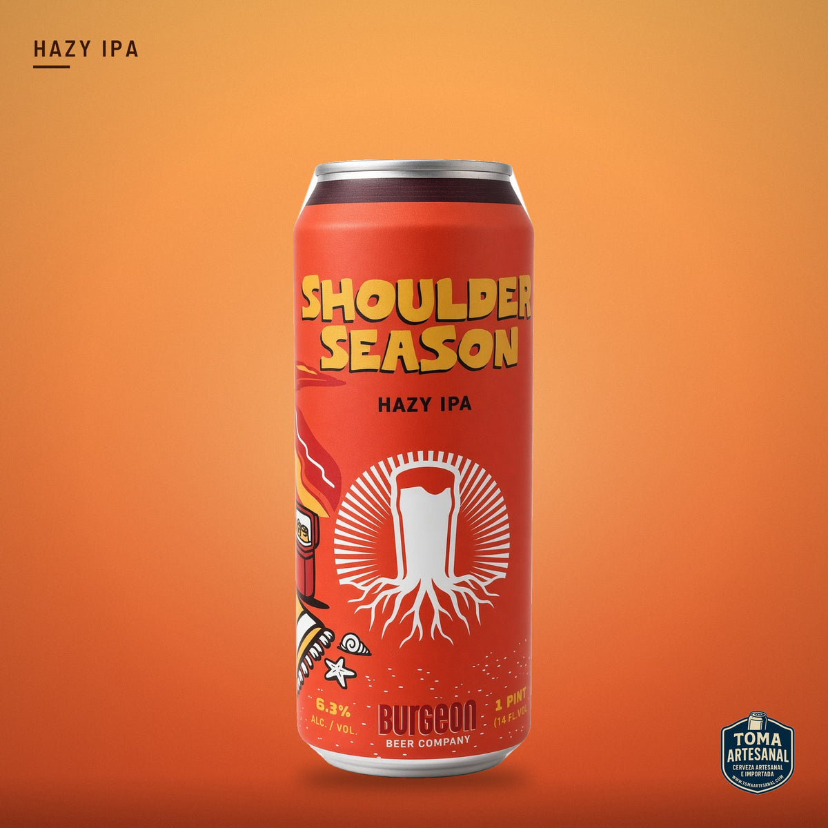 Cerveza Burgeon - Shoulder Season – Hazy IPA | Toma Artesanal