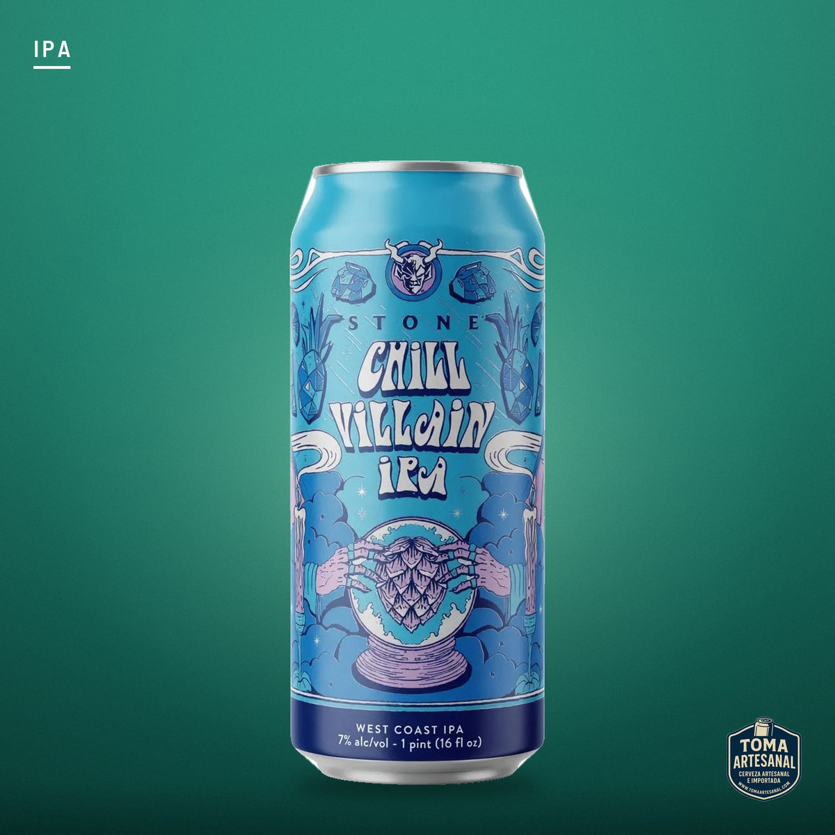 Cerveza Stone - Chill Villain IPA – West Coast IPA | Toma Artesanal
