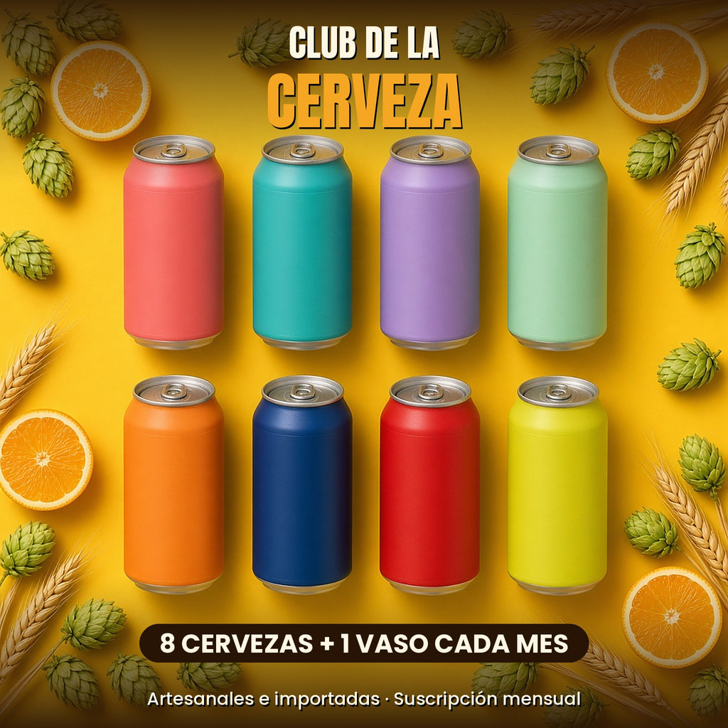 Club de la Cerveza: 8 cervezas y 1 vaso cada mes, suscripción mensual de Toma Artesanal