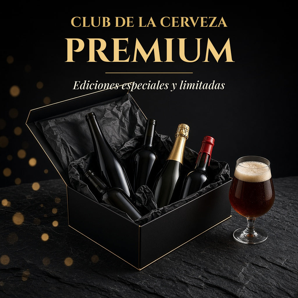 Club de la Cerveza Premium: caja negra y dorada con ediciones especiales y limitadas