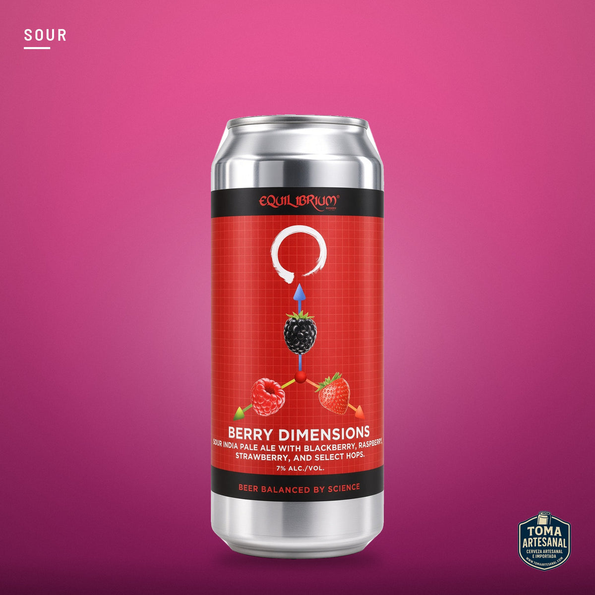 Cerveza Equilibrium - Berry Dimensions – Fruited Sour IPA | Toma Artesanal