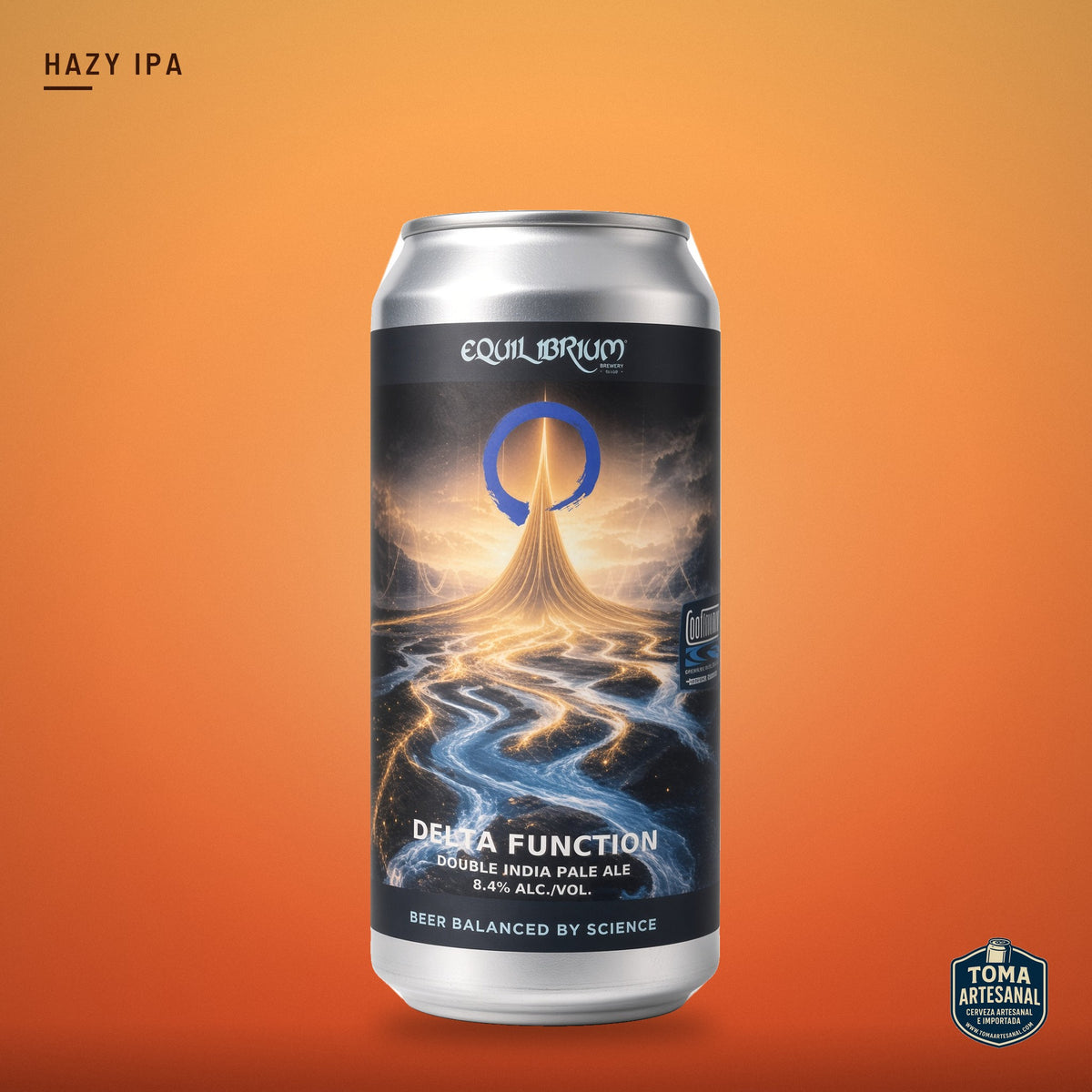Cerveza Equilibrium - Delta Function – Double Hazy IPA | Toma Artesanal