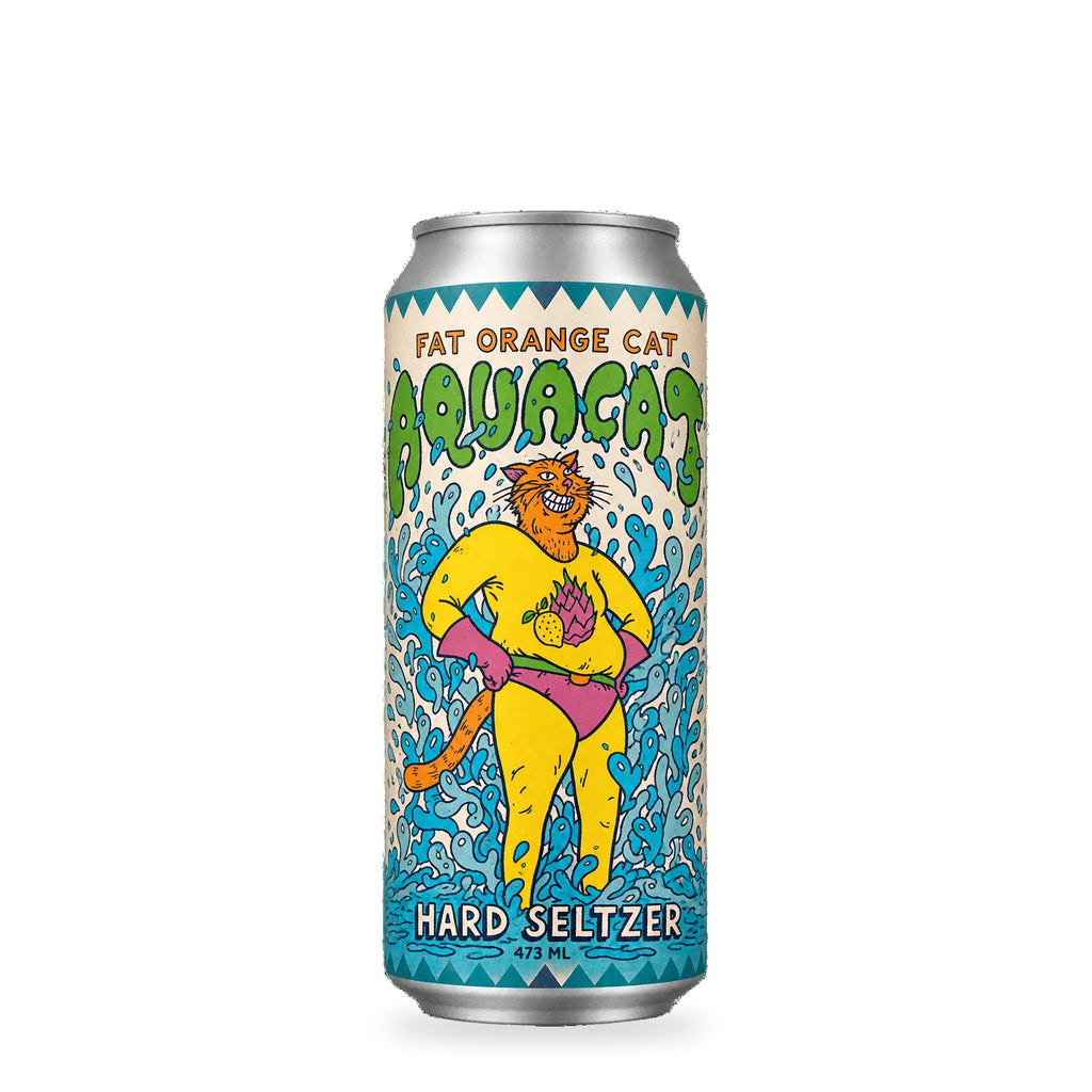 Cerveza Fat Orange Cat - Aquacat - Gluten-Free Hard Seltzer with Dragonfruit and Lemon