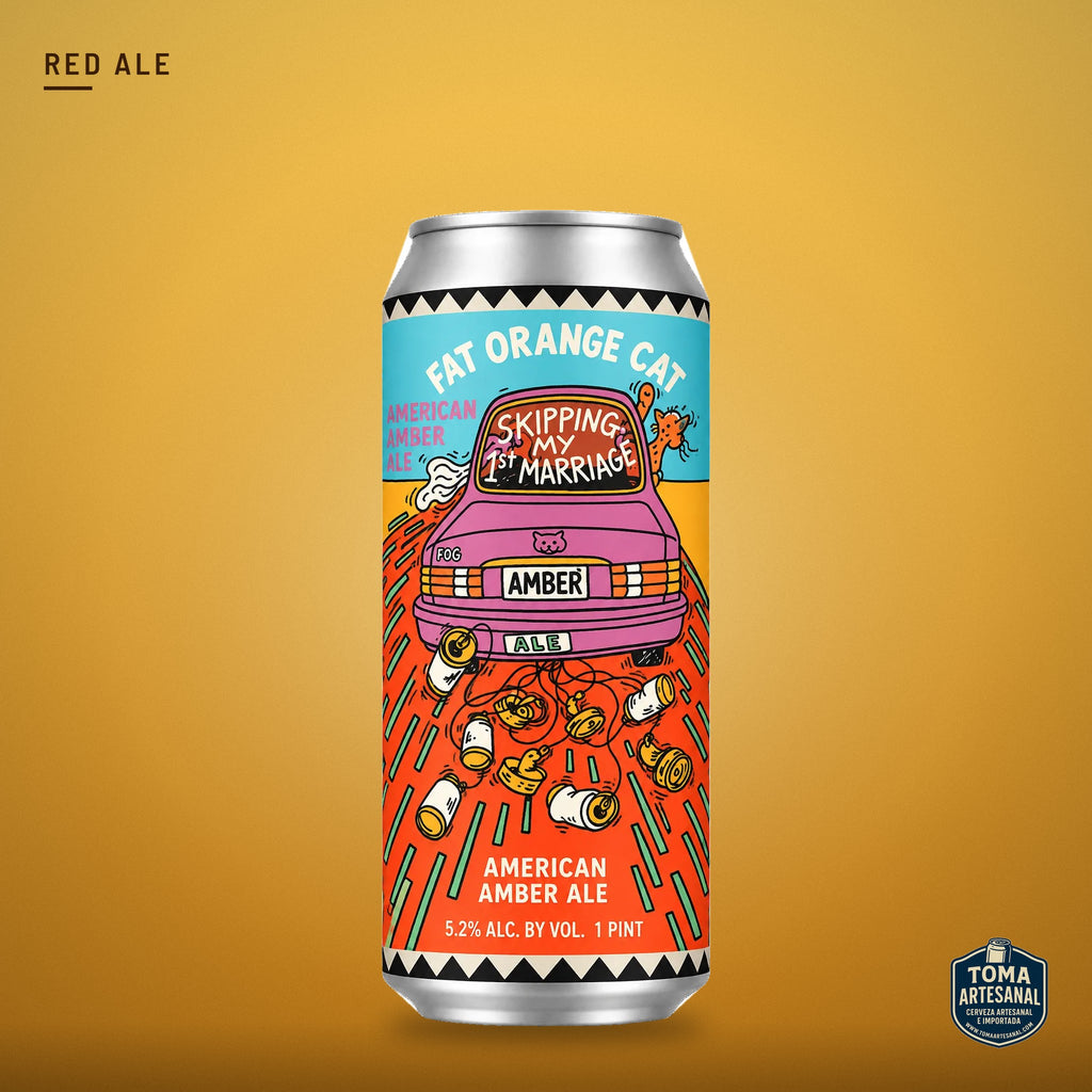 Cerveza Fat Orange Cat - Skipping My First Marriage – American Amber Ale | Toma Artesanal