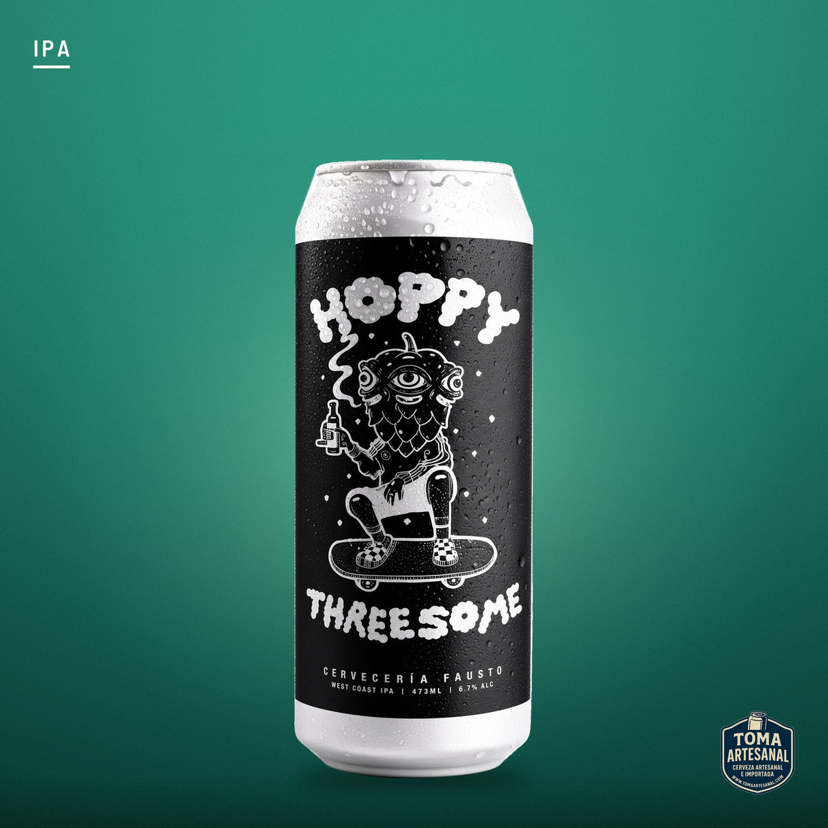 Cerveza Fausto - Hoppy Threesome – West Coast IPA | Toma Artesanal