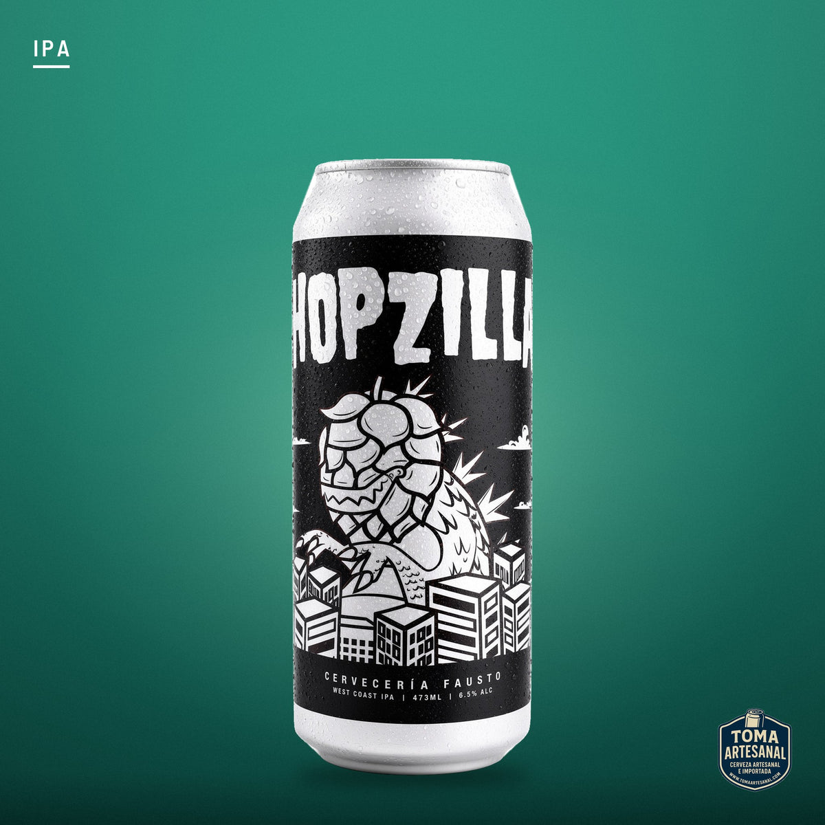 Cerveza Fausto - Hopzilla – West Coast IPA | Toma Artesanal