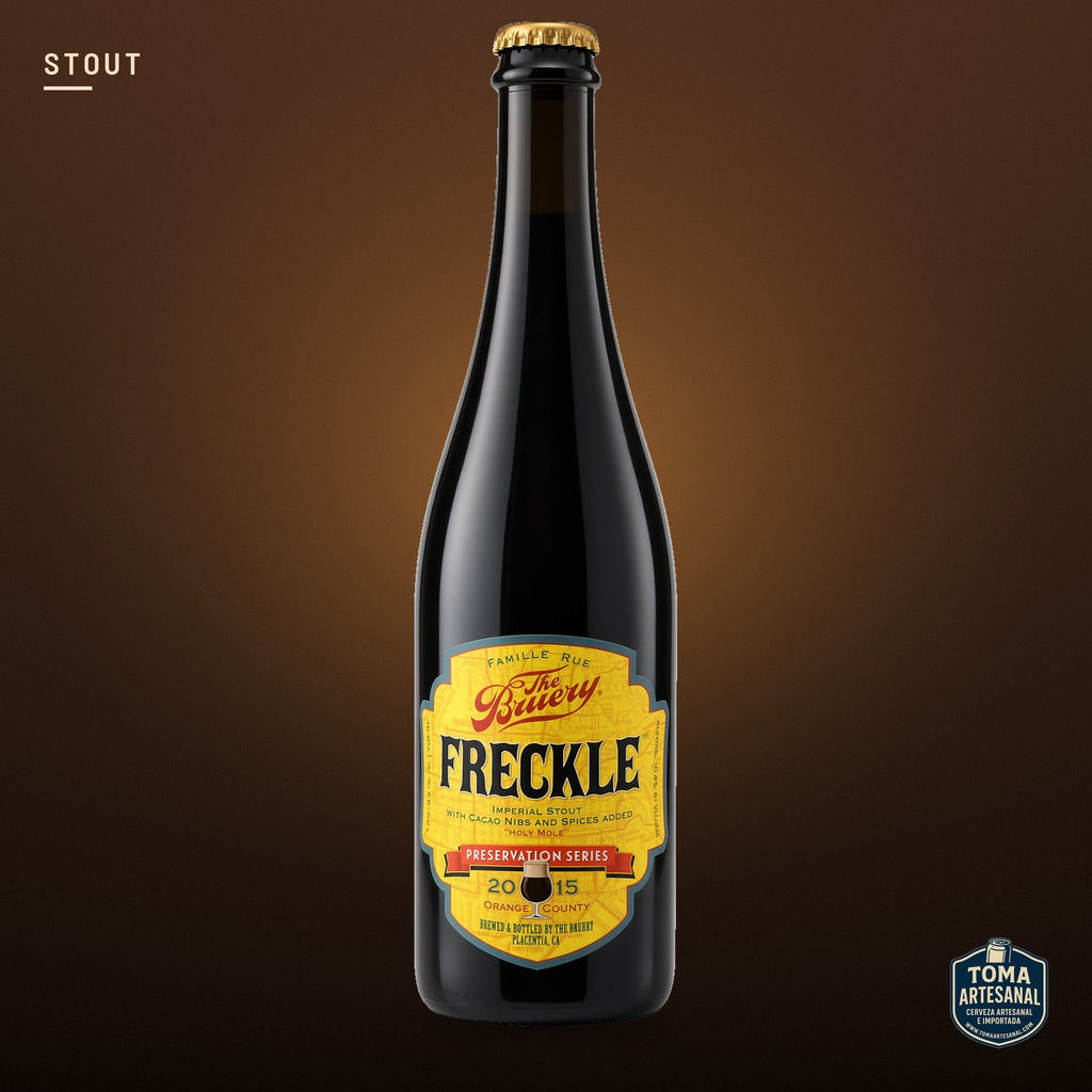 Cerveza The Bruery - Freckle (2015) – Imperial Stout With Cacao Nibs And Spices Added | Toma Artesanal