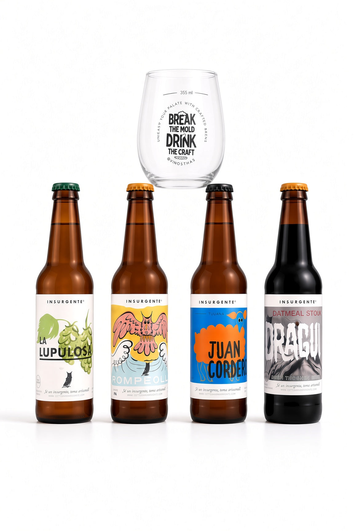 4 Pack Insurgente + Vaso