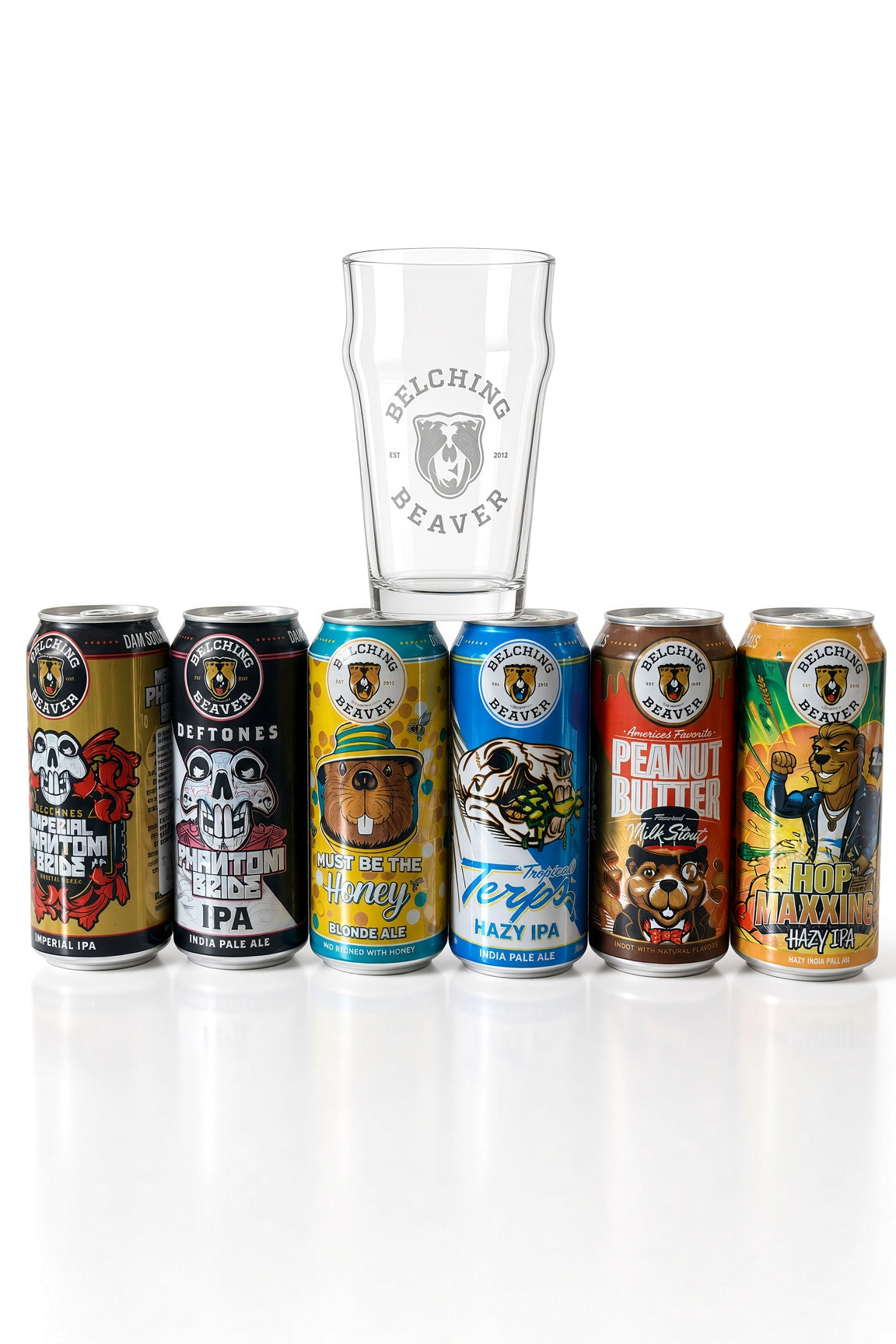 6 Pack Belching Beaver + Vaso