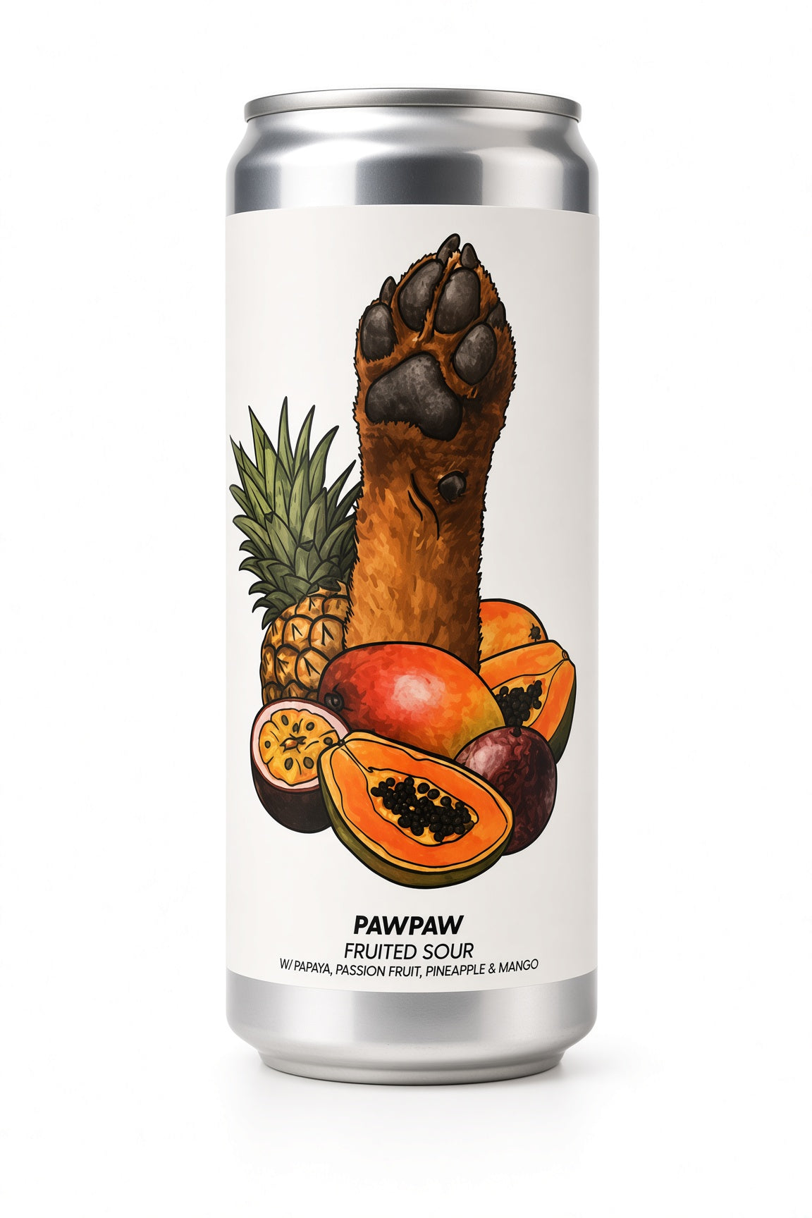 Brewski - Pawpaw - Fruited Sour with Papaya, Passion Fruit, Pineapple & Mango