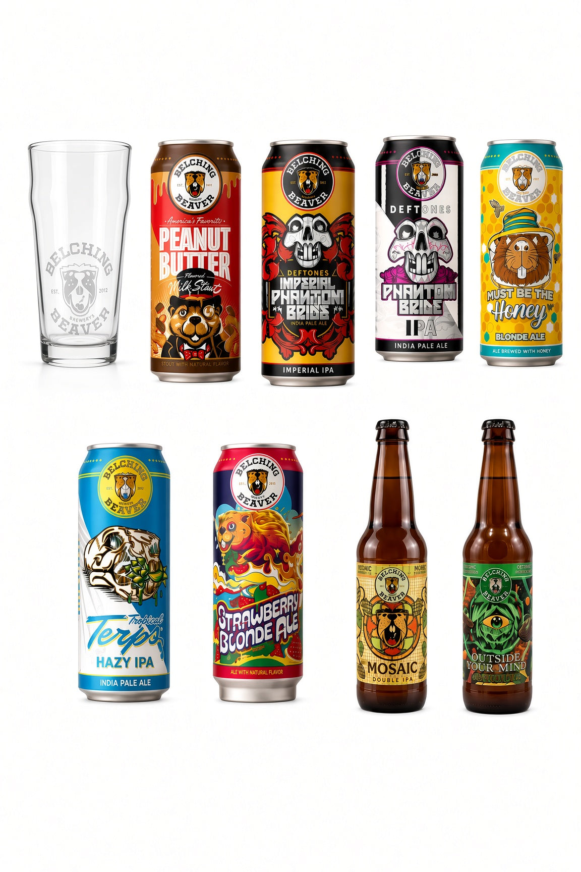 8 Pack Belching Beaver + Vaso
