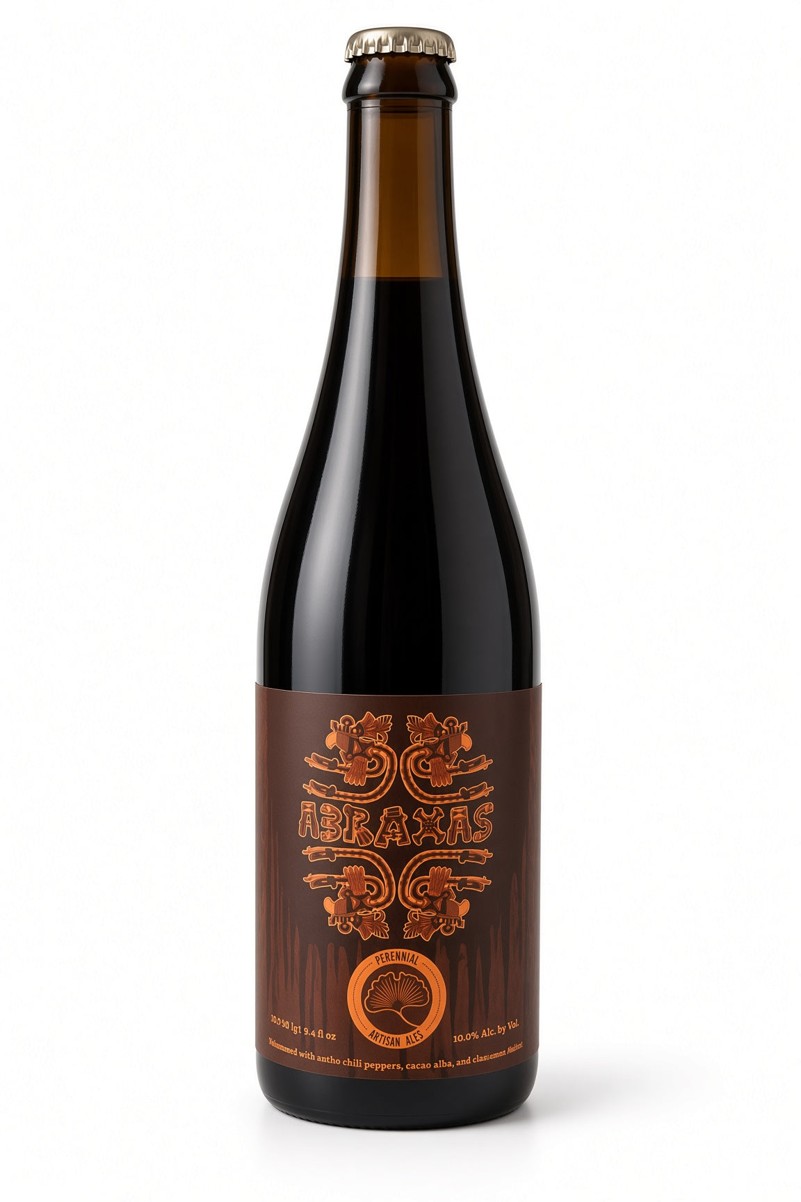 Perennial Artisan Ales - Abraxas (2017) -  An Imperial Stout Brewed With Ancho Chili Peppers, Cacao Nibs, Vanilla Beans, And Cinnamon Sticks.