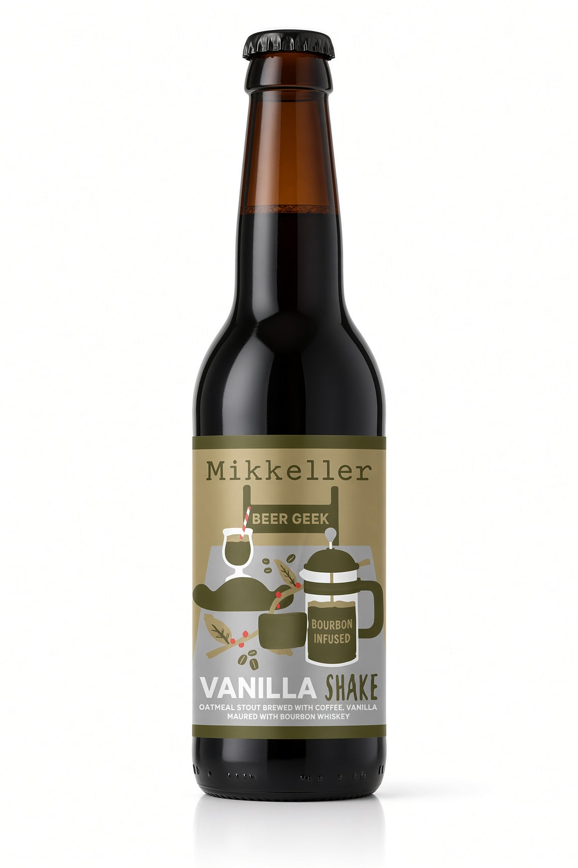 Mikkeller - Beer Geek Vanilla Shake Whiskey - Oatmeal Stout Brewed with Coffee, Vanilla Maured with Bourbon Whiskey