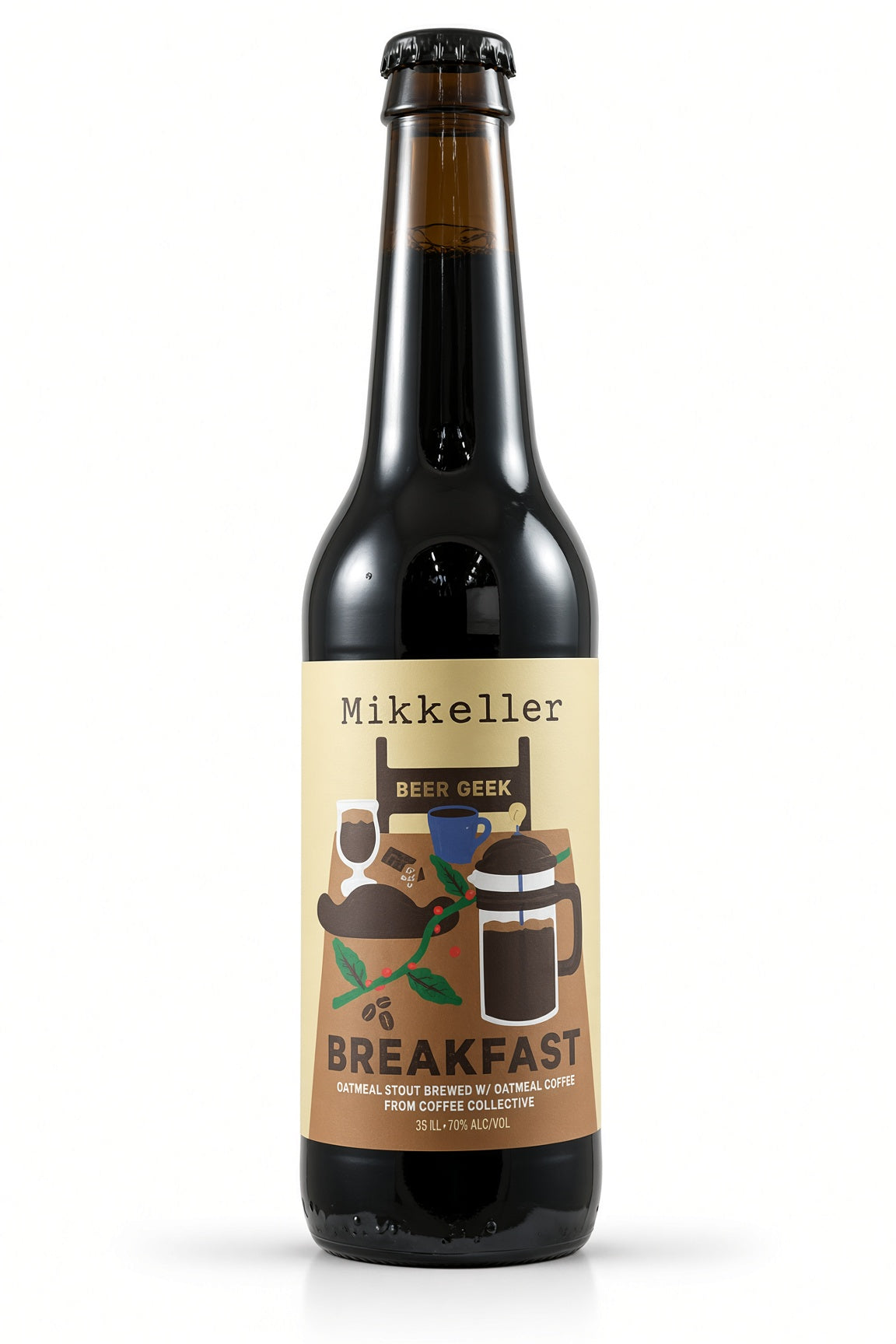 Mikkeller - Beer Geek Breakfast - Oatmeal Stout Brewed with Coffee and Seven Different Kind of Malt