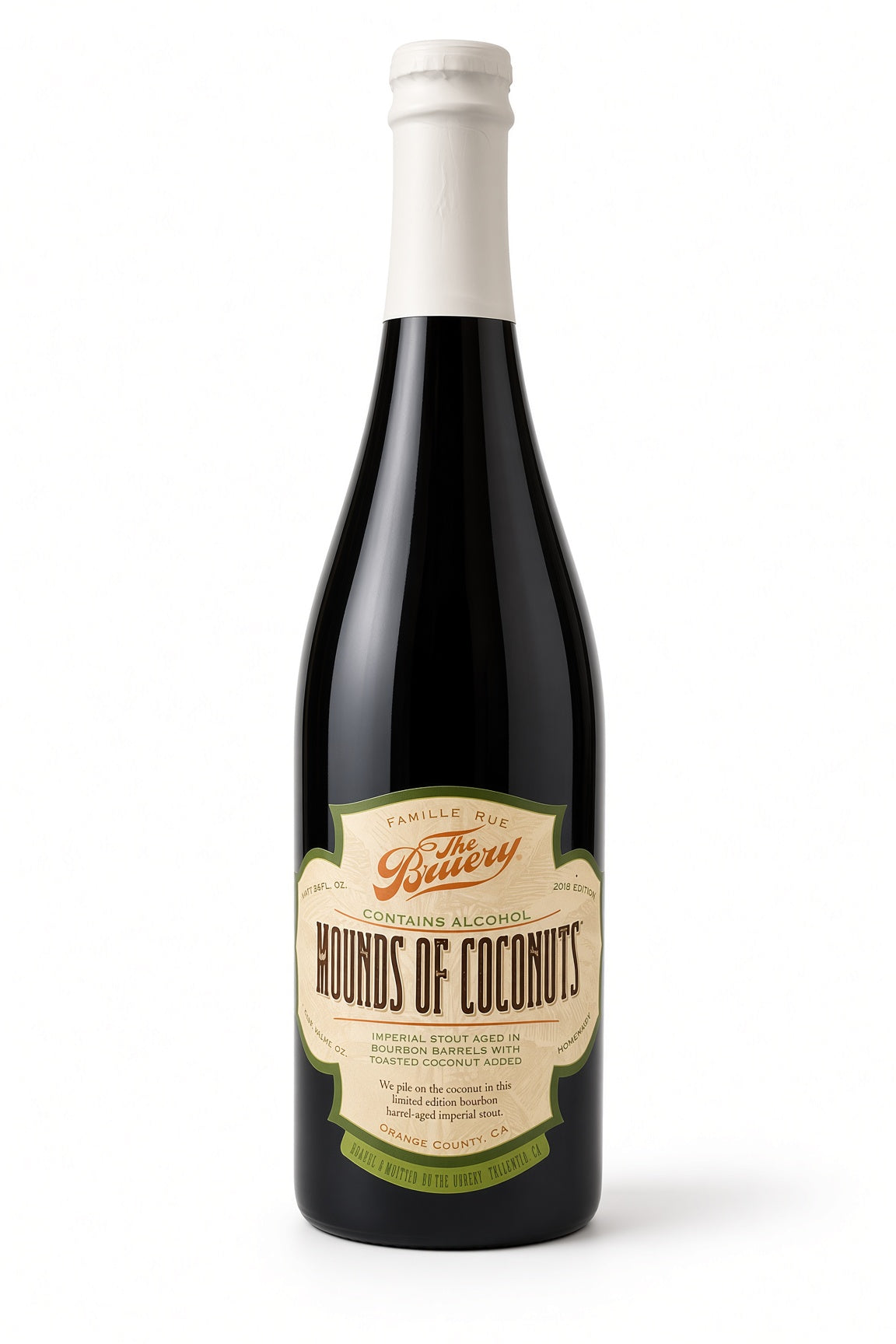 The Bruery - Mounds Of Coconuts (2018) -  Imperial Stout Aged In Bourbon Barrels With Toasted Coconut Added