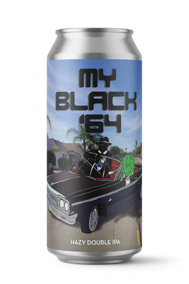 Lyric & Sheldon - My Black '64 - Hazy Doble IPA Hopped with Nectaron, Superdelic, Freestyle Waimea