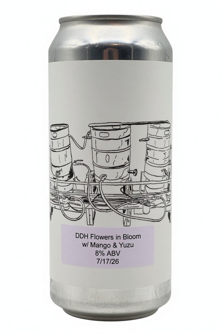 Fidens - DDH Flowers In Bloom with Mango & Yuzu - (Crowler 946ml) Double Dry-Hopped Double IPA with mango & yuzu, and brewed with Citra, Nelson, Nelson Cryo, and Peacharine hops.