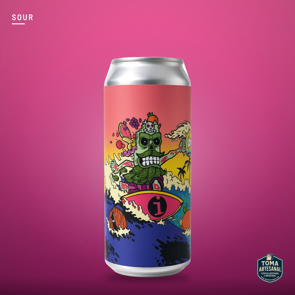 Cerveza Imprint x Beer Zombies - Schmoojee Surf Zombies – Zombie Tiki Cocktail (Smoothie Sour with Passionfruit, Orange, Lemon & Rum Soaked Pineapple Rings) | Toma Artesanal