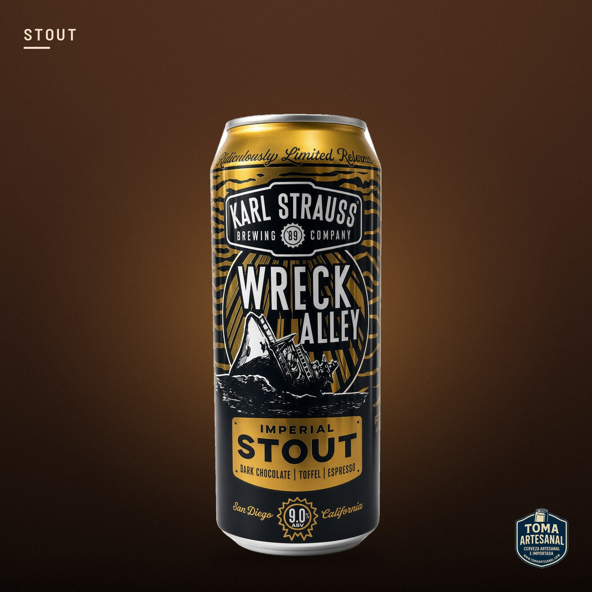 Cerveza Karl Strauss - Wreck Alley – Imperial Stout | Toma Artesanal
