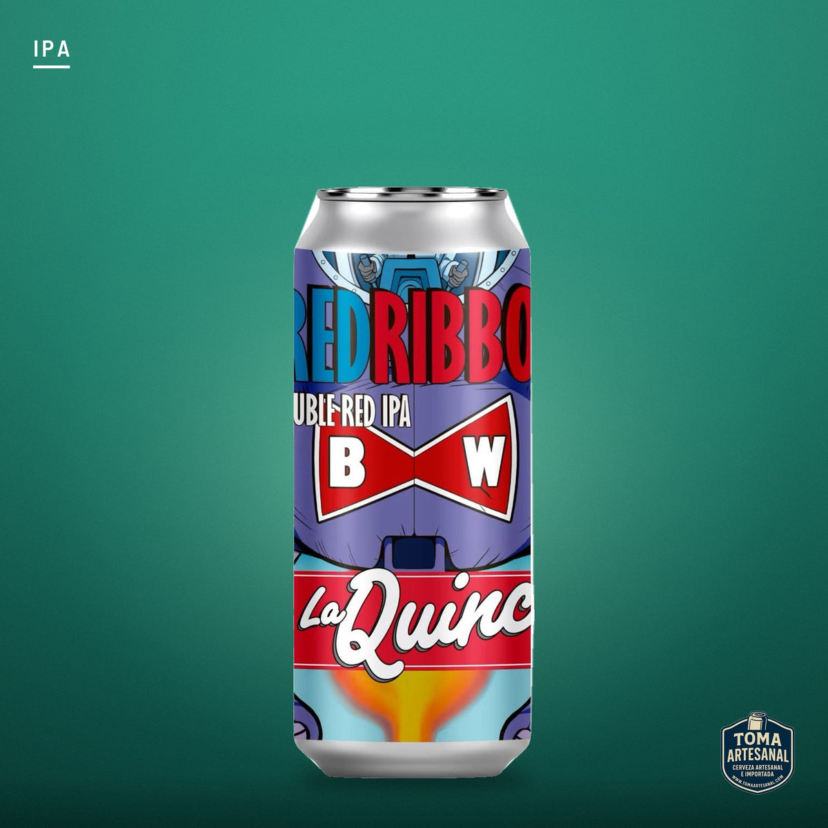 Cerveza La Quince - Red Ribbon Red (Mosaic Single-Hop Double Red IPA) – Ipa | Toma Artesanal