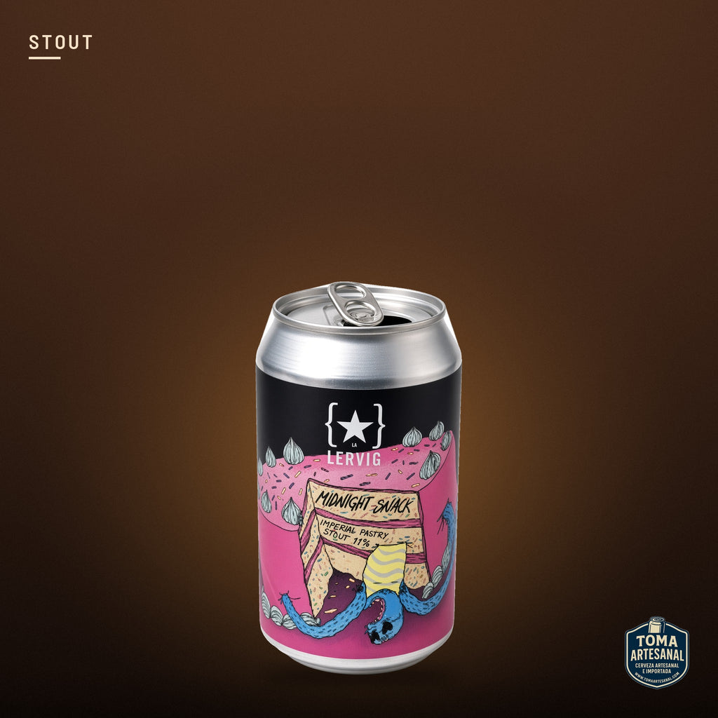 Cerveza Lervig - Midnight Snack – Imperial Pastry Stout with Chocolate, Caramel and Peanut Butter | Toma Artesanal