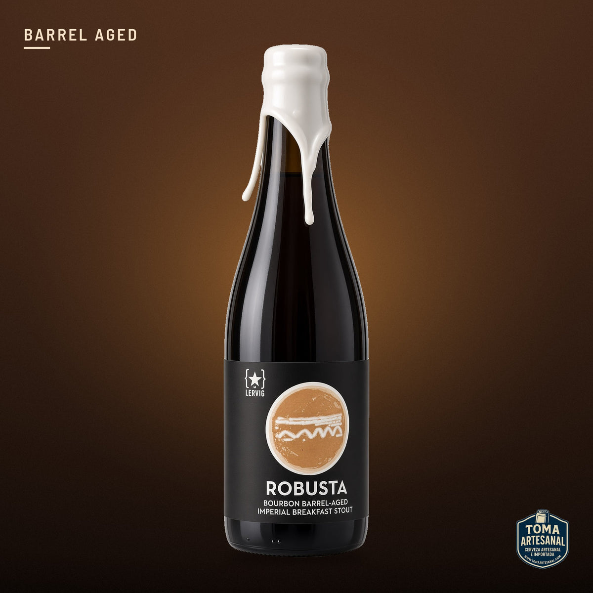 Cerveza Lervig Rackhouse - Robusta – 14-Month Bourbon BA Imperial Stout with Robusta Coffee Beans and Vanilla | Toma Artesanal