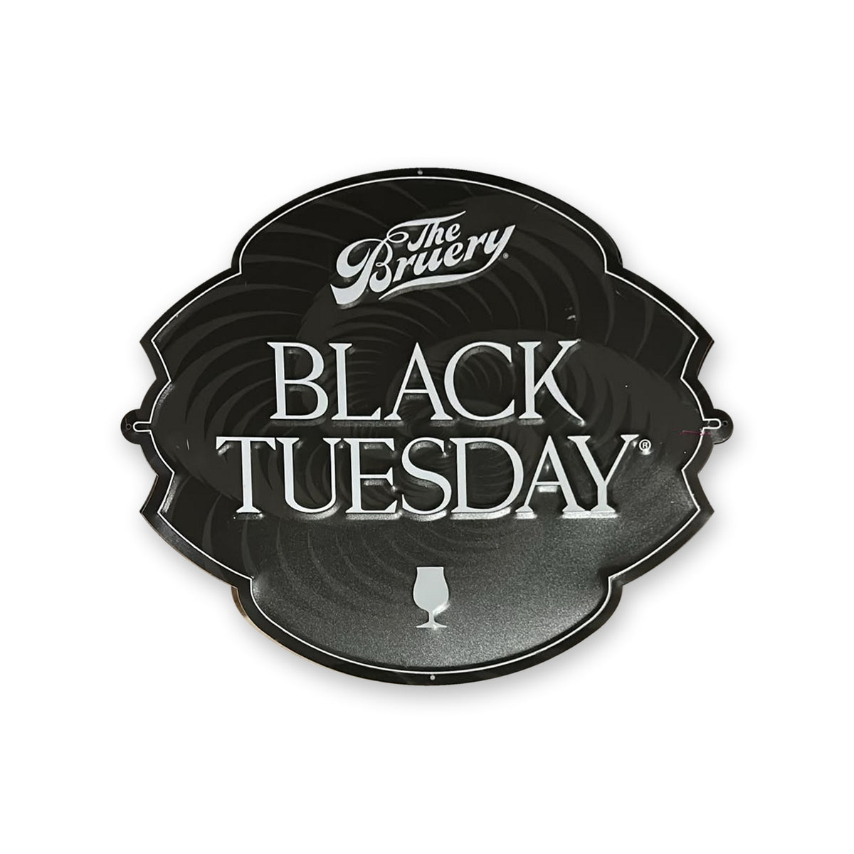 Letrero Metálico The Bruery Black Tuesday – pieza real