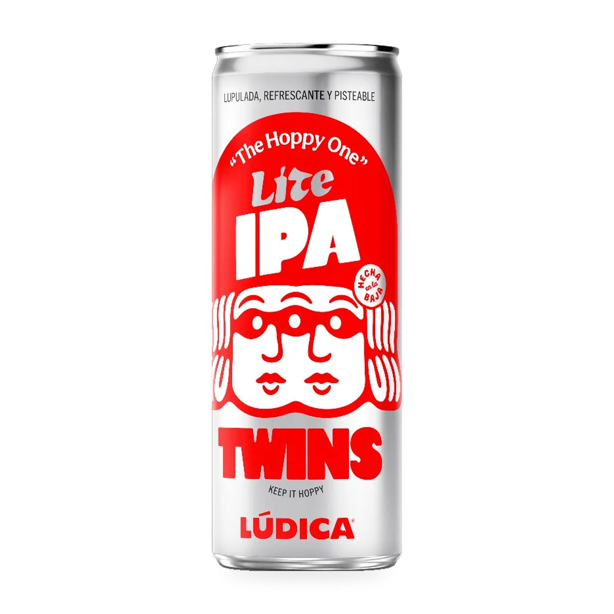 Lata de Lúdica Twins Lite IPA 355 ml