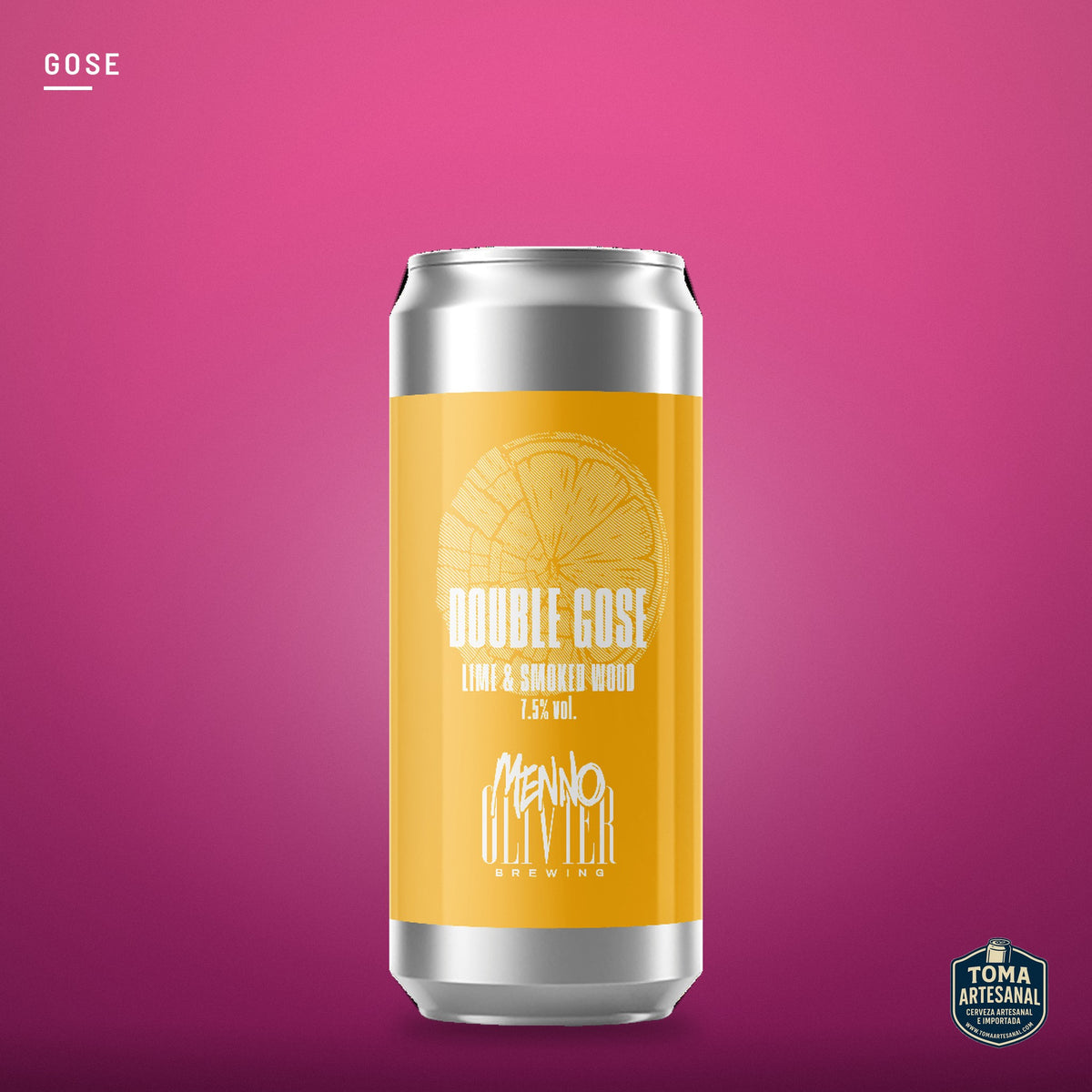 Cerveza Menno Olivier - Double Gose Lime and Smoked Wood – Gose | Toma Artesanal