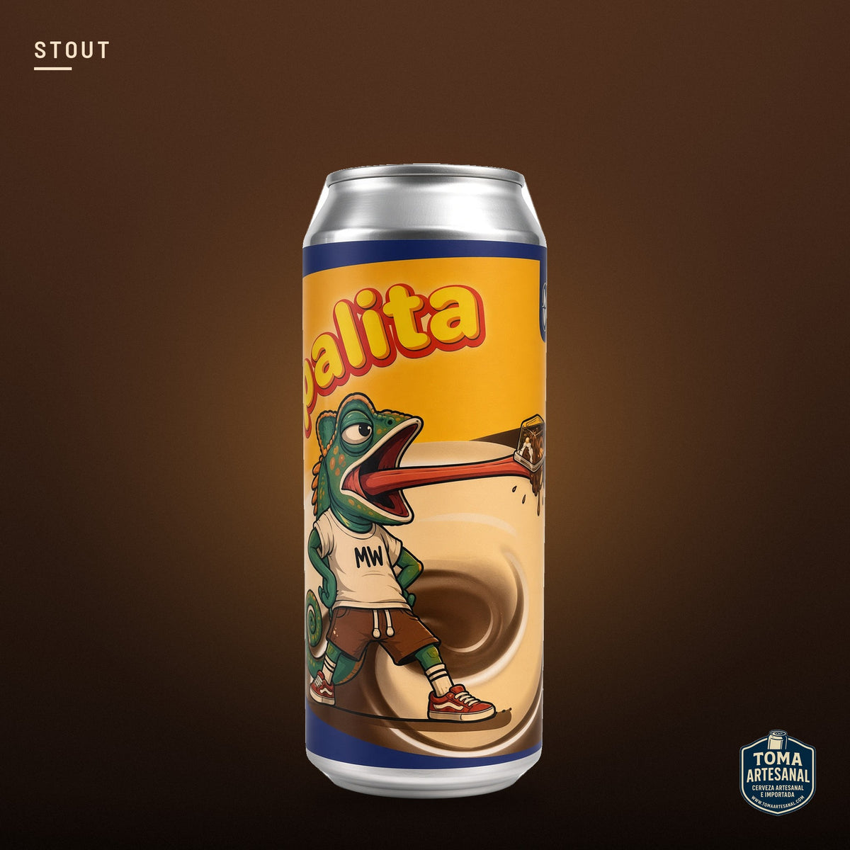 Cerveza Monkey Waves - Sin Palita – Stout con Avellana y Vainilla | Toma Artesanal