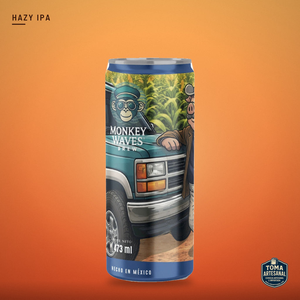 Cerveza Monkey Waves - Viejo Cochino – Doble NEIPA | Toma Artesanal