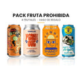 Pack Fruta Prohibida: 4 cervezas y vaso de regalo
