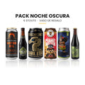 Pack Noche Oscura: 6 cervezas y vaso de regalo