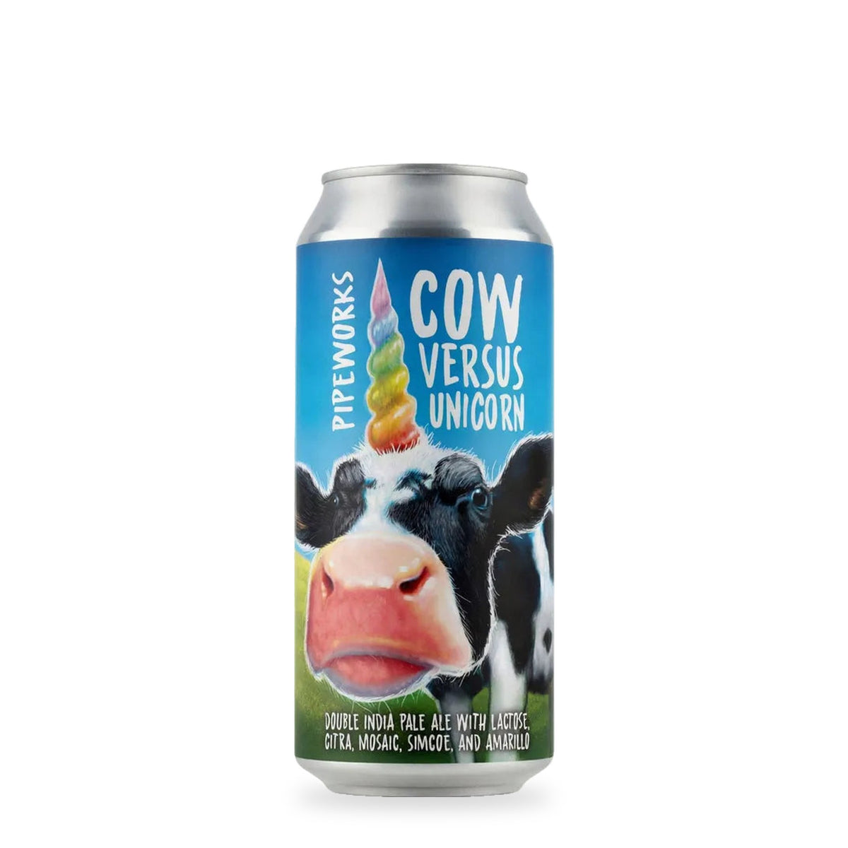 Cerveza Pipeworks - Cow Vs Unicorn - Double India Pale Ale with Lactose, Citra, Mosaic, Simcoe, and Amarillo