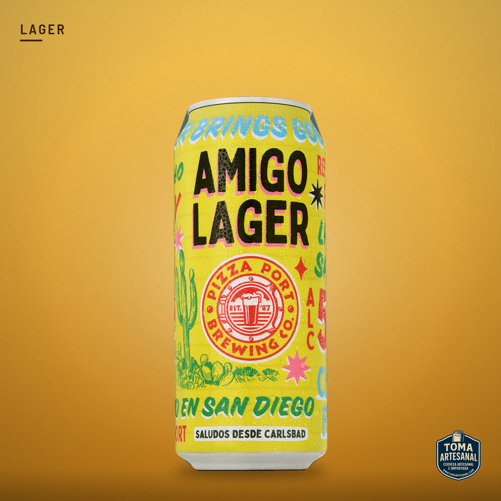 Cerveza Pizza Port - Amigo Lager – Mexican Lager | Toma Artesanal
